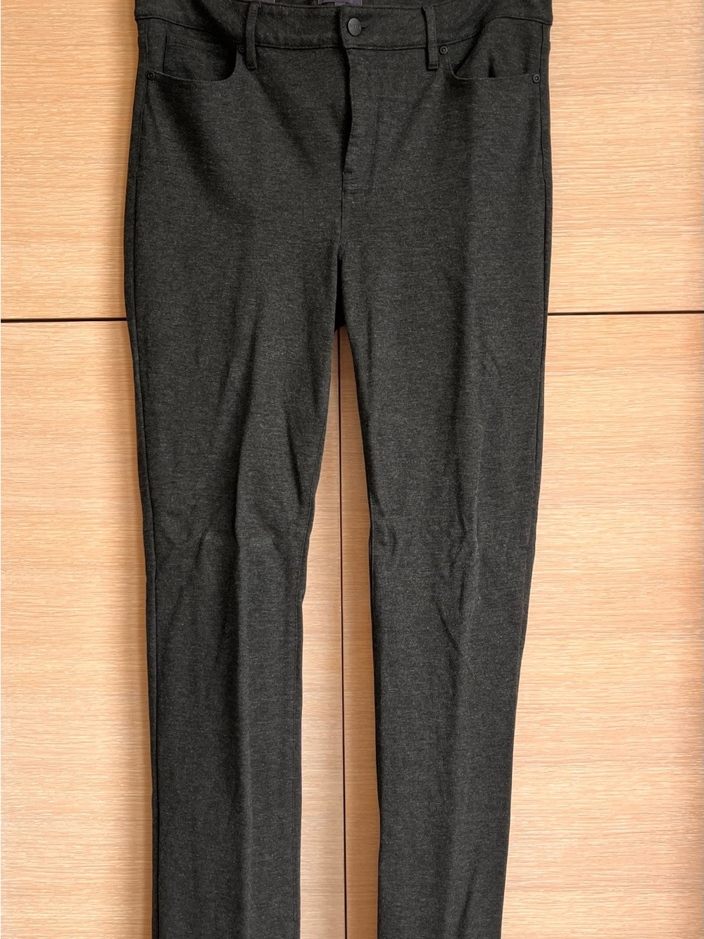 NYDJ Heathered Gray Straight Leg Pants